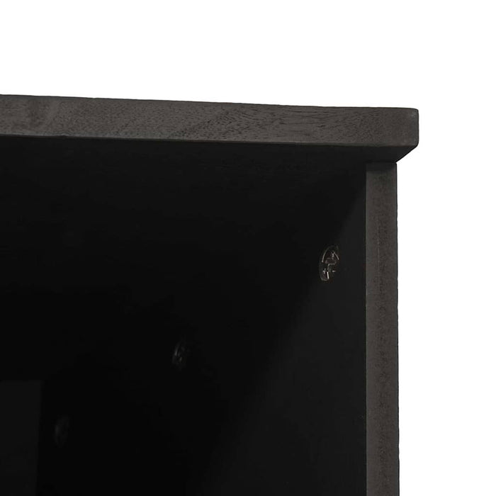 Credenza Nero 38 x 33 x 160 cm Legno di mango massello 4018830