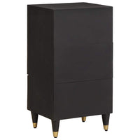 Credenza Nero 40 x 33 x 75 cm Legno di mango massello 4018831