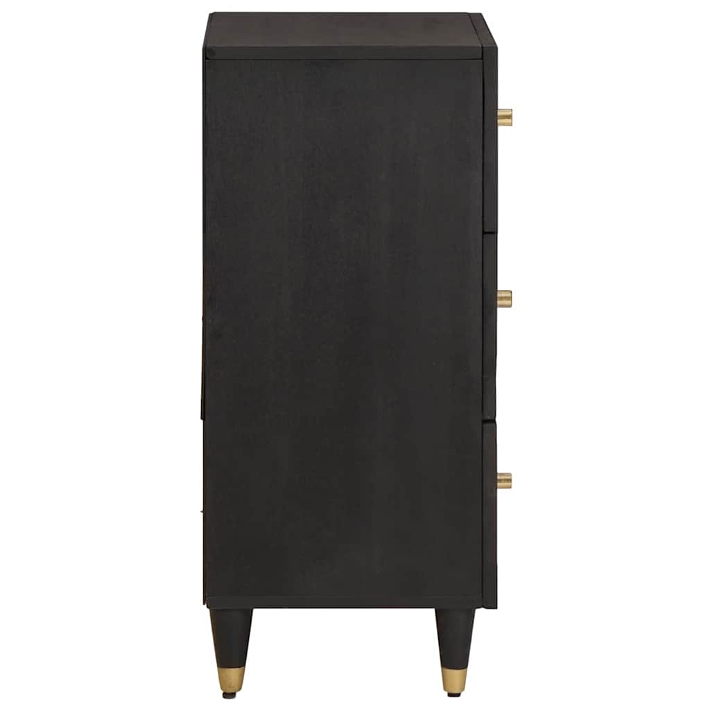 Credenza Nero 40 x 33 x 75 cm Legno di mango massello 4018831