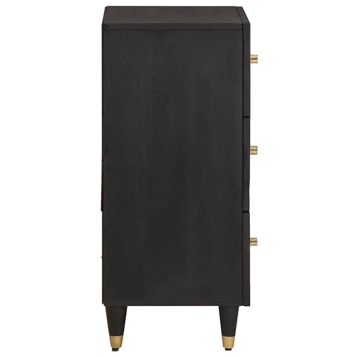 Credenza Nero 40 x 33 x 75 cm Legno di mango massello 4018831