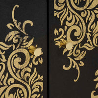 Credenza con porta Nero 60 x 33 x 75 cm Legno di mango massello 4018833