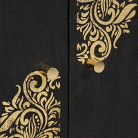 Credenza con porta Nero 60 x 33 x 75 cm Legno di mango massello 4018834