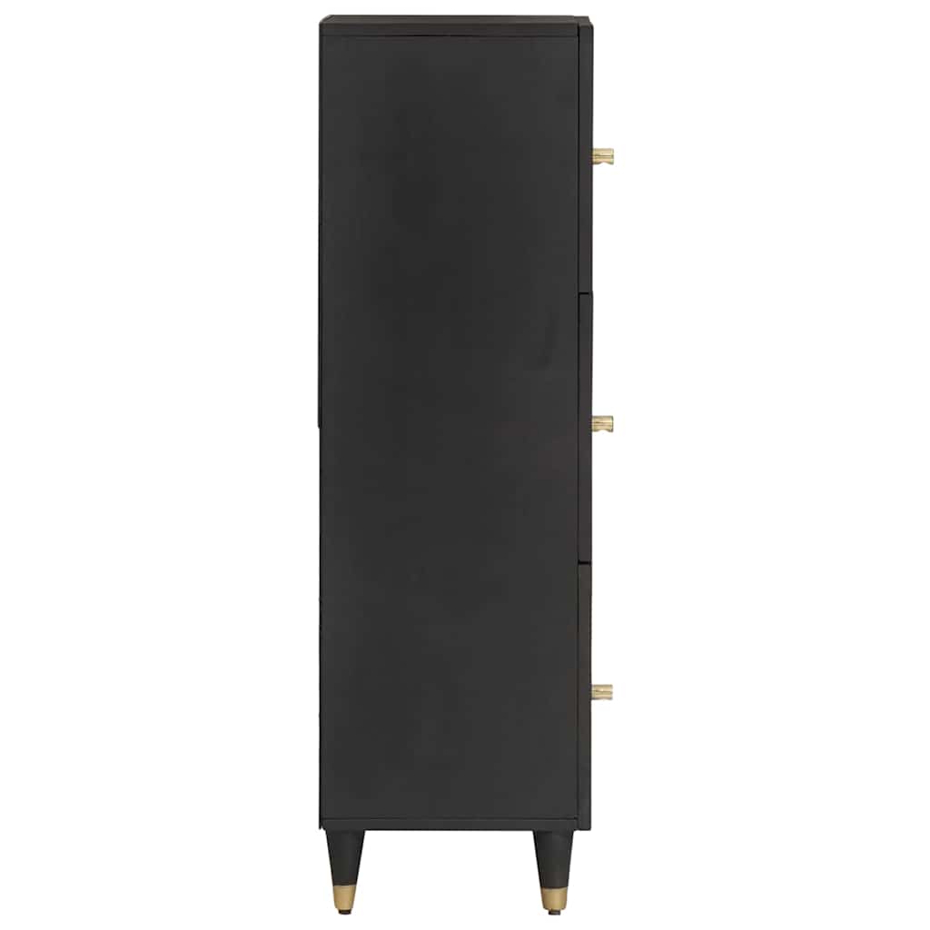 Credenza Nero 40 x 33 x 110 cm Legno di mango massello 4018837