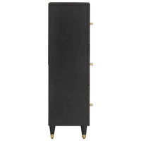Credenza Nero 40 x 33 x 110 cm Legno di mango massello 4018837