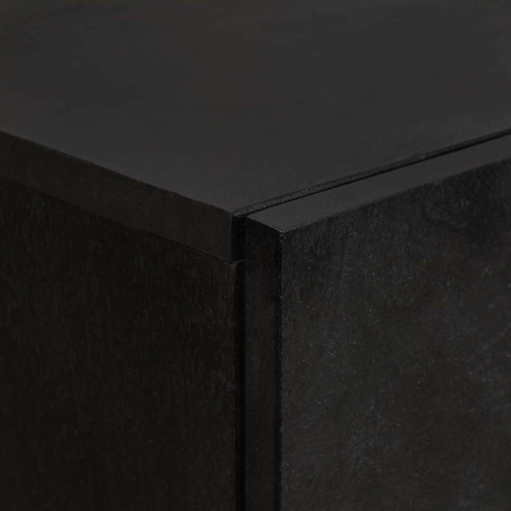 Credenza Nero 60 x 33 x 100 cm Legno di mango massello 4018838