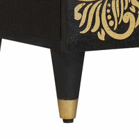 Credenza Nero 60 x 33 x 100 cm Legno di mango massello 4018838