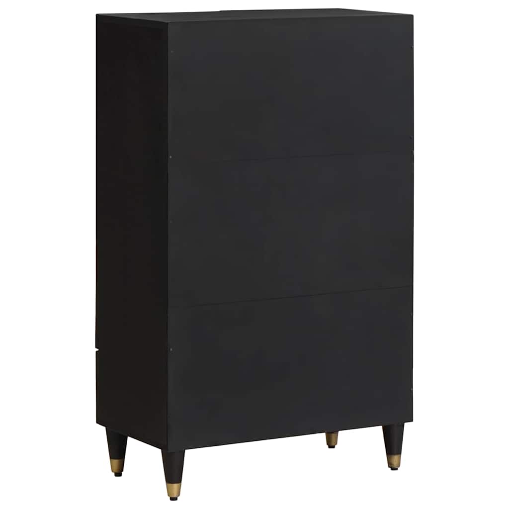 Credenza Nero 60 x 33 x 100 cm Legno di mango massello 4018838
