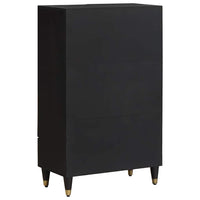 Credenza Nero 60 x 33 x 100 cm Legno di mango massello 4018838