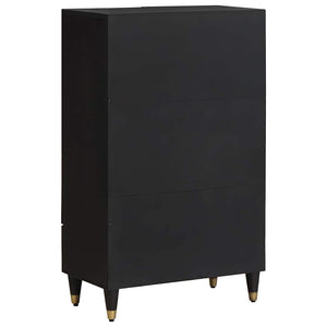 Credenza Nero 60 x 33 x 100 cm Legno di mango massello 4018838
