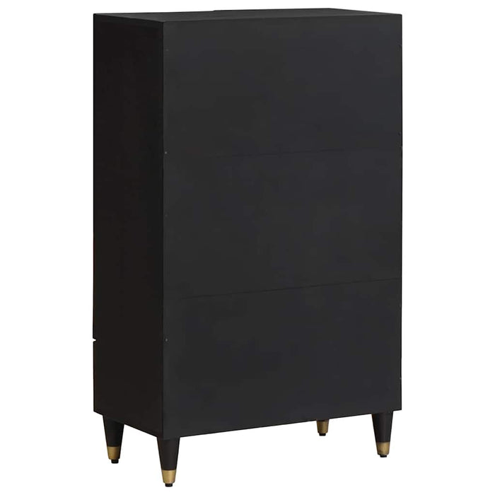 Credenza Nero 60 x 33 x 100 cm Legno di mango massello 4018838