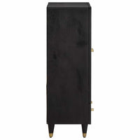 Credenza Nero 60 x 33 x 100 cm Legno di mango massello 4018838