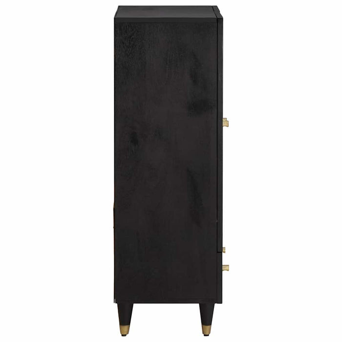 Credenza Nero 60 x 33 x 100 cm Legno di mango massello 4018838