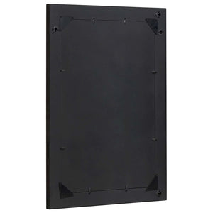 Specchio da bagno con specchio Nero e Argento 70 x 50 x 2,5 cm 4018839