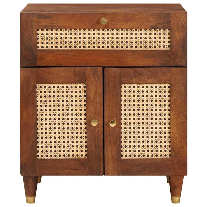 Comodini con cassetto-Tavolino da notte Marrone 50 x 33 x 60 cm