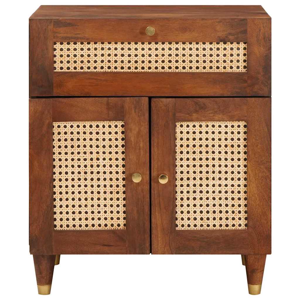 vidaXL Comodini con cassetto Marrone 50 x 33 x 60 cm