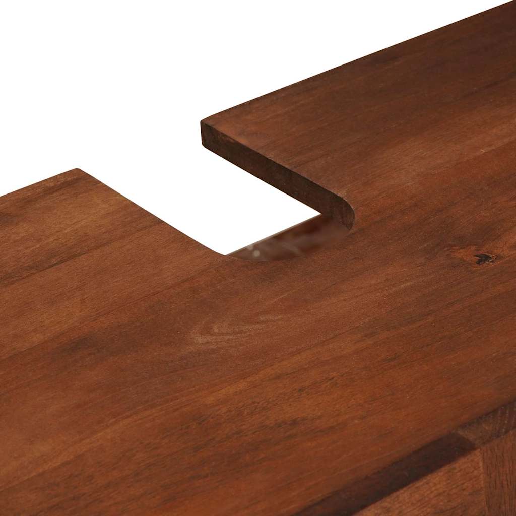 vidaXL Armadio sottolavello con lo scaffale Marrone 62 x 33 x 58 cm