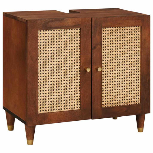 vidaXL Armadio sottolavello con lo scaffale Marrone 62 x 33 x 58 cm