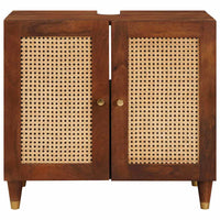 vidaXL Armadio sottolavello con lo scaffale Marrone 62 x 33 x 58 cm