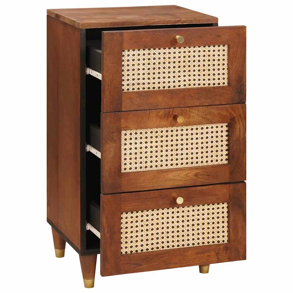 vidaXL Credenza con cassetto Marrone 40 x 33.5 x 75 cm