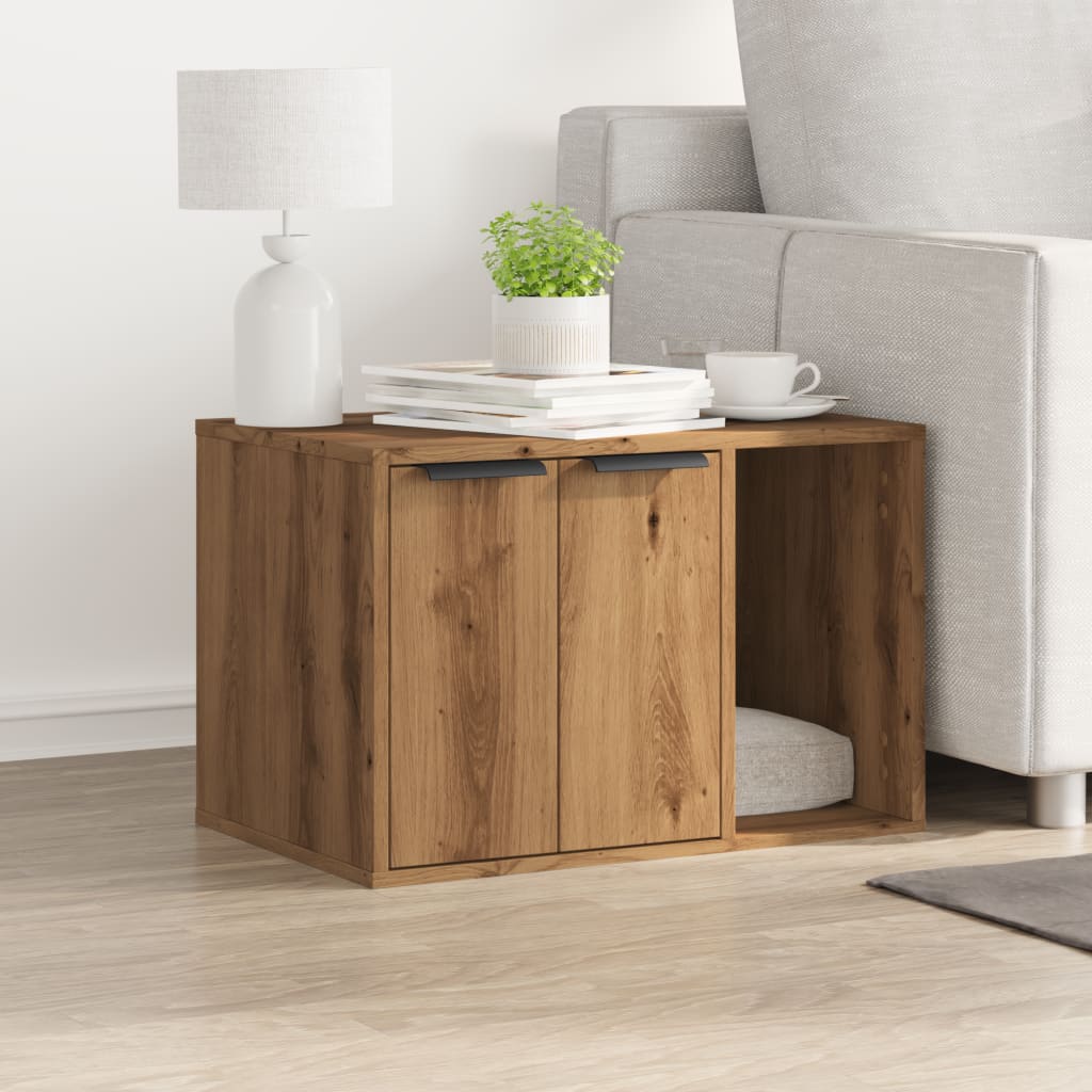 Recinto Lettiera Rovere Artigianale 60x40x40 cm in Truciolato 857732