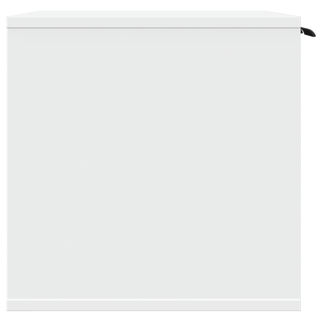 Recinto per Lettiera per Gatti Bianco 80x50x45 cm in Truciolato