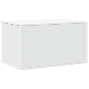 Recinto per Lettiera per Gatti Bianco 80x50x45 cm in Truciolato