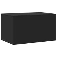 vidaXL Recinto per Lettiera per Gatti Nero 80x50x45 cm in Truciolato