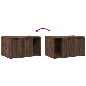 Recinto Lettiera Gatti Rovere Marrone 80x50x45 cm in Truciolato 857739