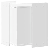 vidaXL Recinto per Lettiera per Gatti Bianco 80x50x45 cm in Truciolato