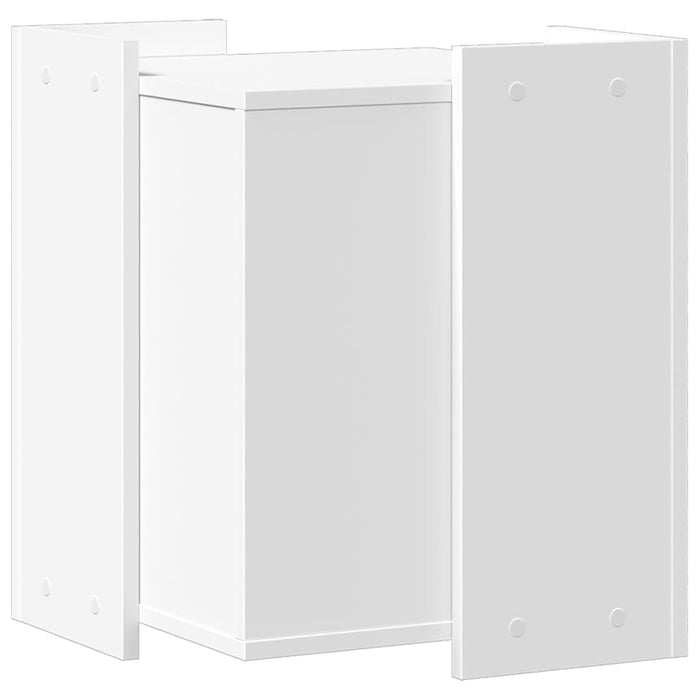 vidaXL Recinto per Lettiera per Gatti Bianco 80x50x45 cm in Truciolato