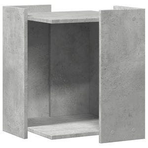 Recinto Lettiera Gatti Grigio Cemento 60x40x40 cm in Truciolato 857745