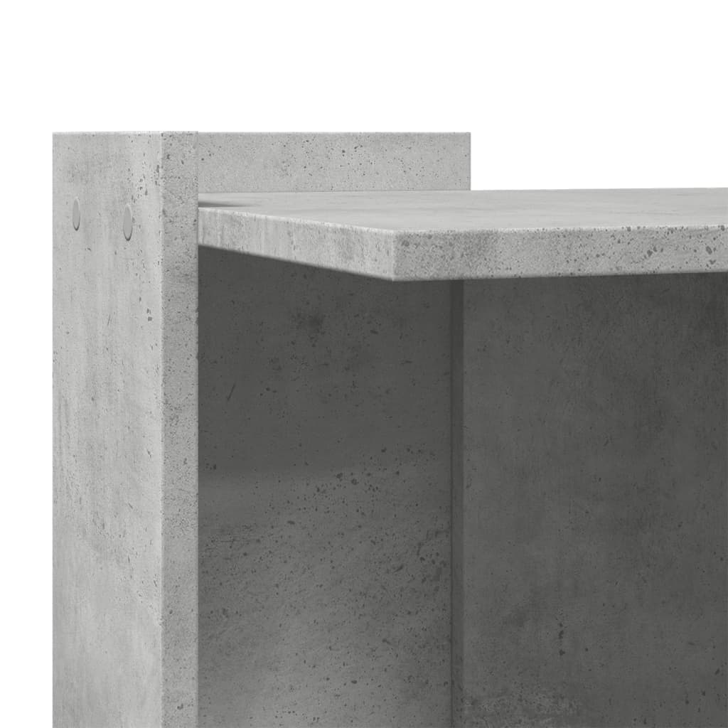 Recinto Lettiera Gatti Grigio Cemento 60x40x40 cm in Truciolato 857745