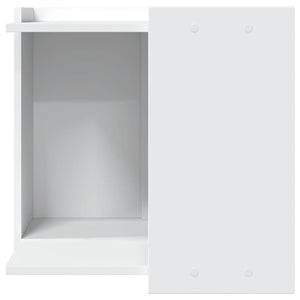 Recinto per Lettiera per Gatti Bianco 53x53x51 cm in Truciolato 857751