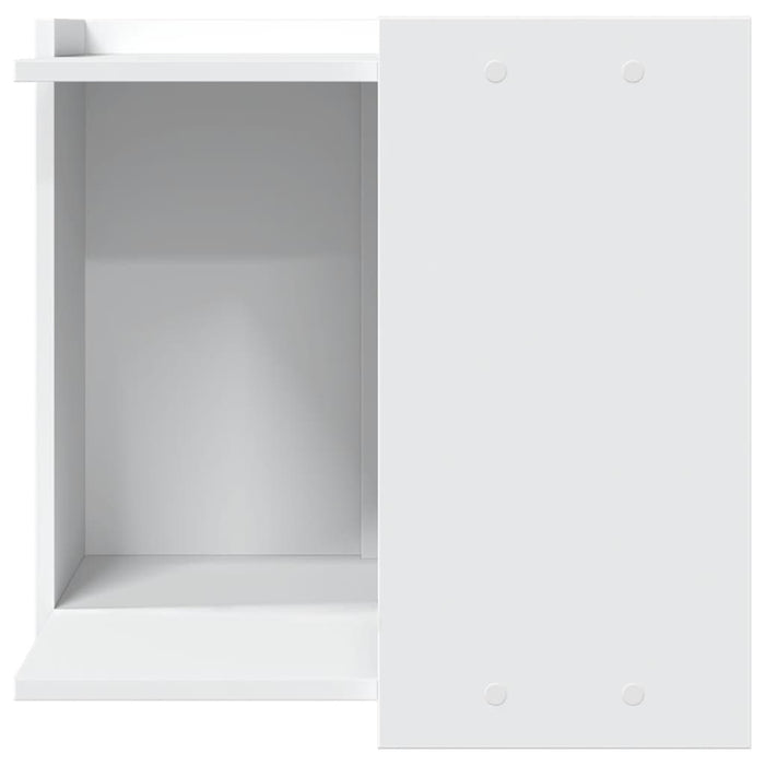 Recinto per Lettiera per Gatti Bianco 53x53x51 cm in Truciolato 857751