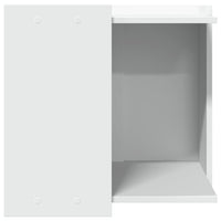 Recinto per Lettiera per Gatti Bianco 53x53x51 cm in Truciolato