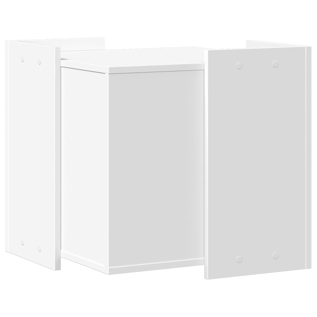 Recinto per Lettiera per Gatti Bianco 53x53x51 cm in Truciolato 857751