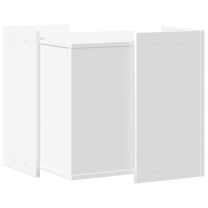 Recinto per Lettiera per Gatti Bianco 53x53x51 cm in Truciolato 857751