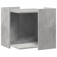 vidaXL Recinto Lettiera Gatti Grigio Cemento 53x53x51 cm in Truciolato