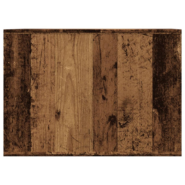 Recinto Lettiera Gatti Legno Vecchio 47x59x42 cm in Truciolato 857767