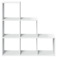 Libreria divisoria a 3 ripiani bianca 99x29x99 cm in legno ingegnerizzato 857958