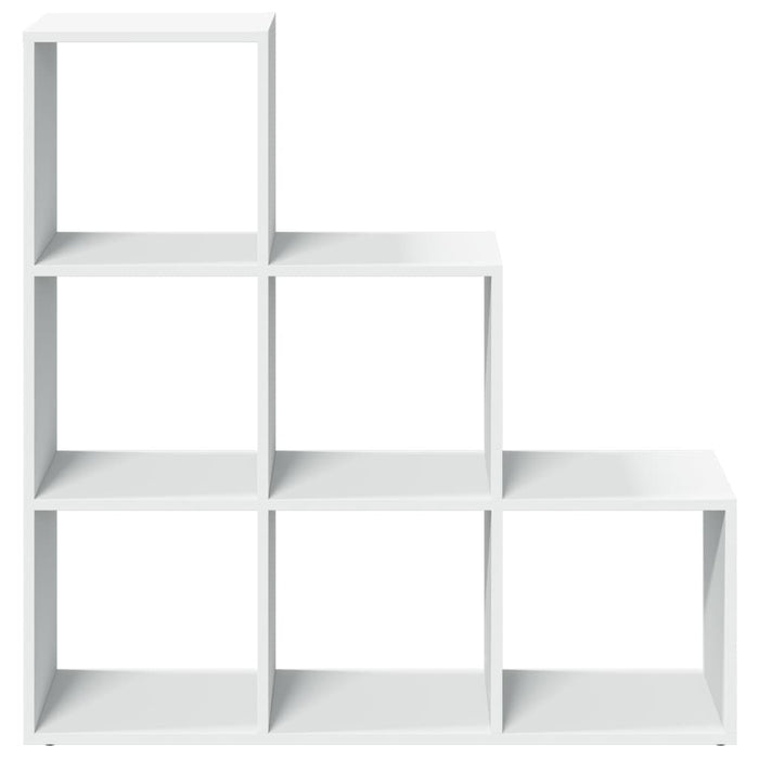 Libreria divisoria a 3 ripiani bianca 99x29x99 cm in legno ingegnerizzato 857958