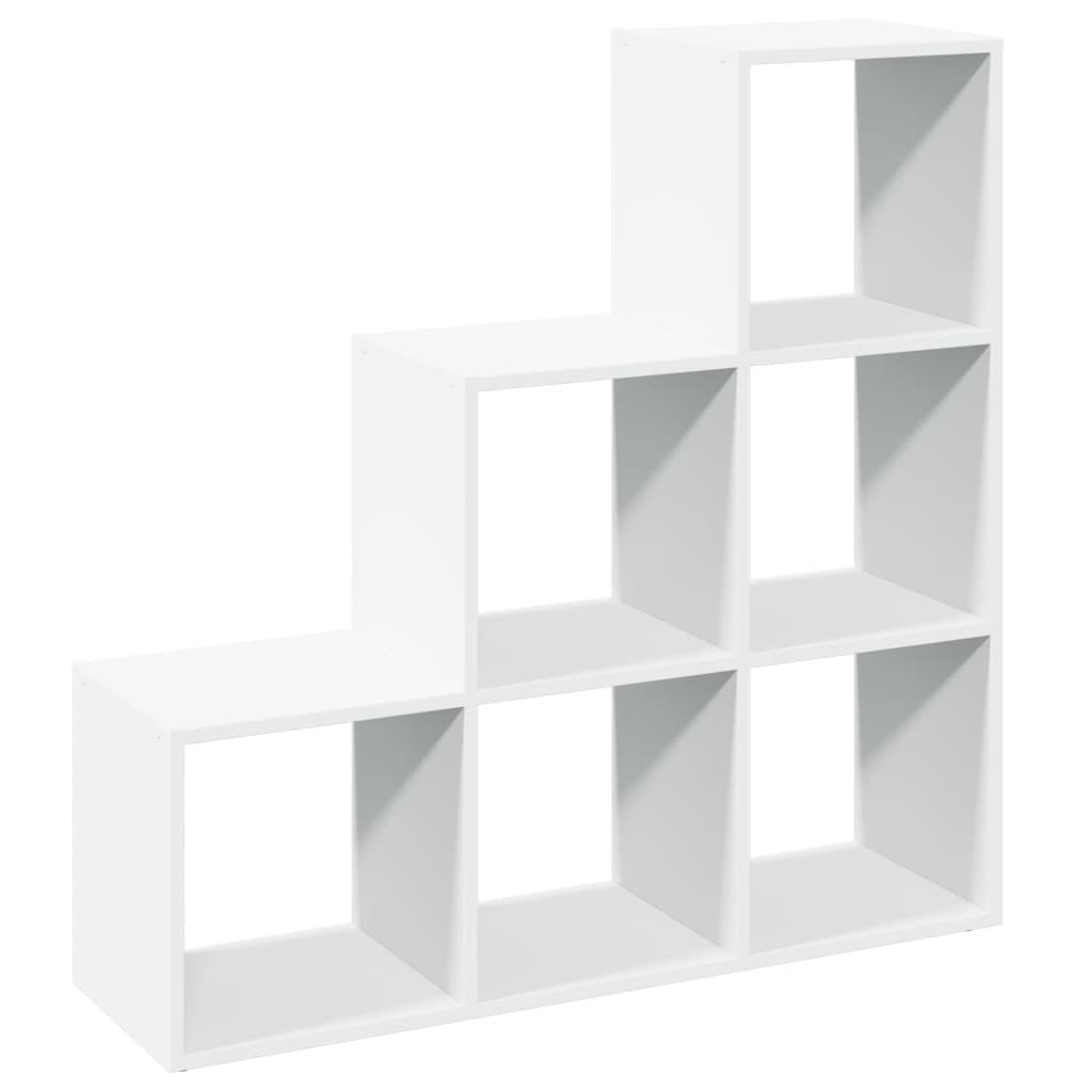 Libreria divisoria a 3 ripiani bianca 99x29x99 cm in legno ingegnerizzato 857958