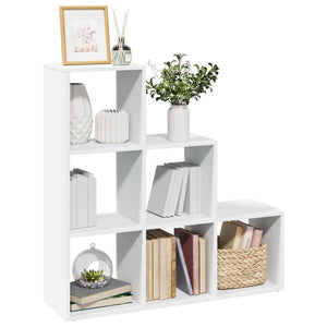 Libreria divisoria a 3 ripiani bianca 99x29x99 cm in legno ingegnerizzato 857958