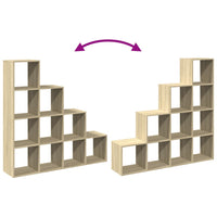 Libreria 4 Ripiani Rovere Sonoma 131,5x29x131,5 cm Truciolato 857969