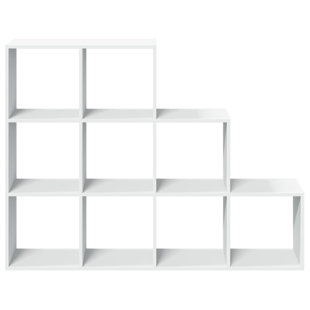 vidaXL Libreria Divisorio 3 Ripiani Bianca 137,5x29x103,5cm Truciolato
