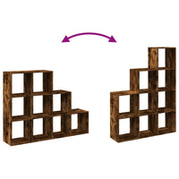 vidaXL Libreria 3 Ripiani Rovere Fumo 137,5x29x103,5 cm Truciolato