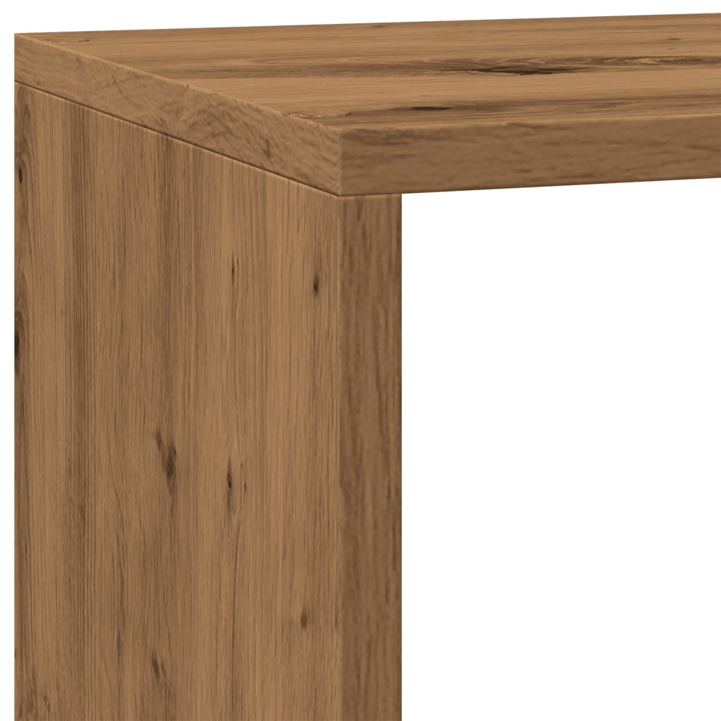 Libreria a 3 Ripiani Rovere 137,5x29x103,5 cm in Truciolato 857984