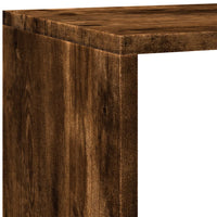 Libreria 4 Ripiani Rovere Fumo 143,5x29x143,5 cm in Truciolato 857998