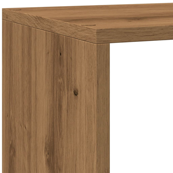 Libreria a 4 Ripiani Rovere 143,5x29x143,5 cm in Truciolato 858002