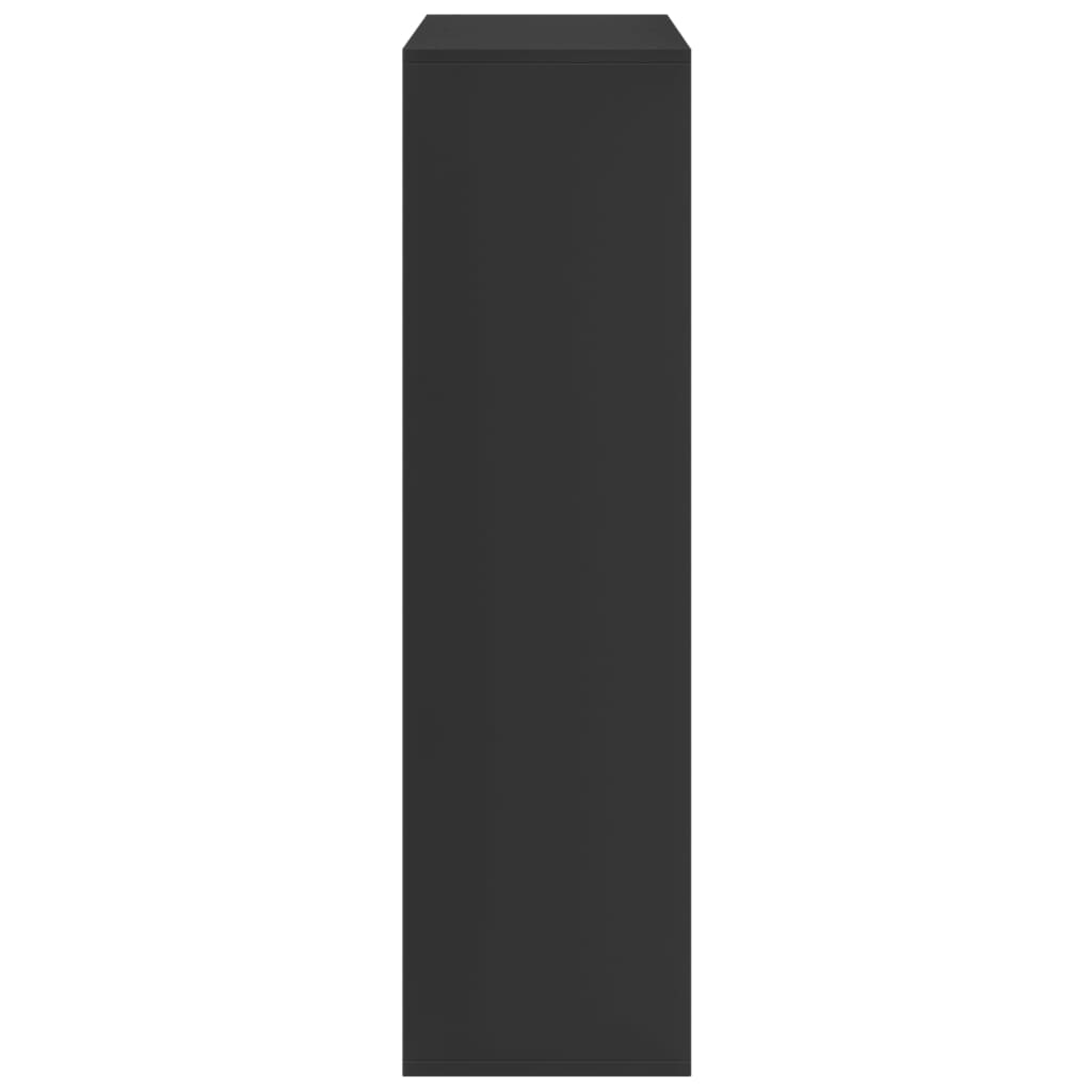 Libreria Divisorio Nera 69,5x29x103,5 cm in Truciolato 858013
